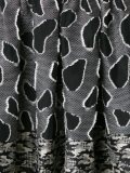 flared mix pattern dress