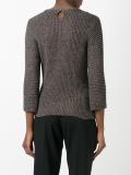 three-quarters flared sleeve jumper