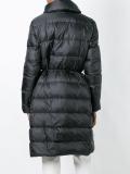 pompom detail padded coat