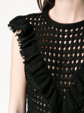 knitted ruffle top