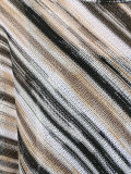 striped asymmetric knit top