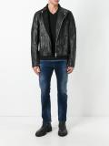 zip up biker jacket 