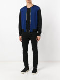 lion embroidered bomber jacket