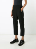 tapered cropped trousers