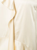 ruffled slip dress