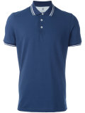 striped collar polo shirt 