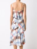 ruffled midi dress