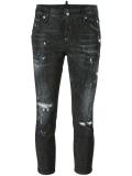 Cool Girl cropped microstudded jeans