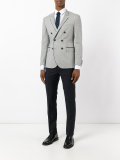 patterned double-breasted jacket