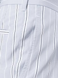stripe flared trousers