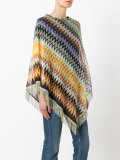 asymmetric draped poncho