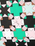geometric print clutch