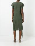 asymmetric ruched dress