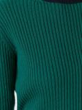 ribbed colour block jumper