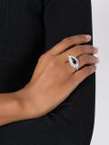 diamond double finger ring