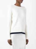 stripe detail ribbed jumper