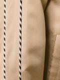 striped trim bomber jacket