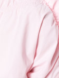 pleated trim blouse 