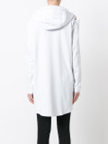 cut-out zipped hoodie