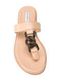chain detail sandals
