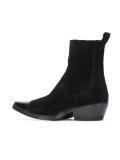 contrast toe cap ankle boots