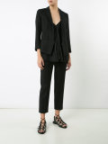 shrunken draped blazer