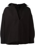 split neck blouse