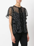 polka dot blouse