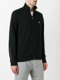 logo embroidered zipped sweatshirt