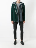 deconstructed hooded jacket