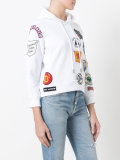 patch pullover hoodie