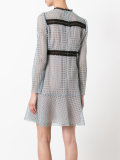 open knit flared dress