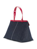 colour block tote bag