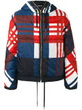 checkered down jacket 