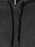 washed effect hoodie 