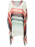 v neck striped kaftan