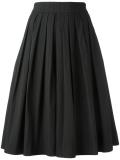 pleated A-line skirt