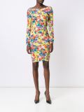 floral and traffic cone dress