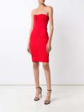 strapless fitted dress