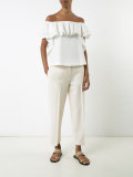 ruffled off the shoulder top