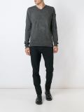 bordered neck jumper