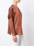cold-shoulder detail blouse