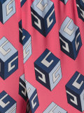 Wallpaper print cropped trousers