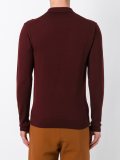 chest pocket knitted polo shirt