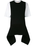 knitted double layer top