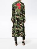 camouflage print robe