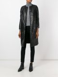 leather zip coat 