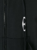 open seam zipped hoodie