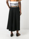 pleated cropped trousers