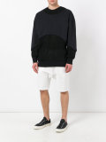 layered panel sweatshirt 